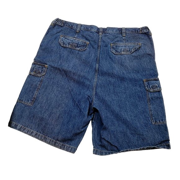 King Size Brand Mens Cargo Shorts Size 44 Elastic on Sides of Waist Band EUC - Picture 3 of 5